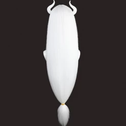 White 80cm Helltaker Lucifer Cosplay Wig 9 White 80cm Helltaker Lucifer Cosplay Wig -Cosplay Shopper Store COS 059 03 20