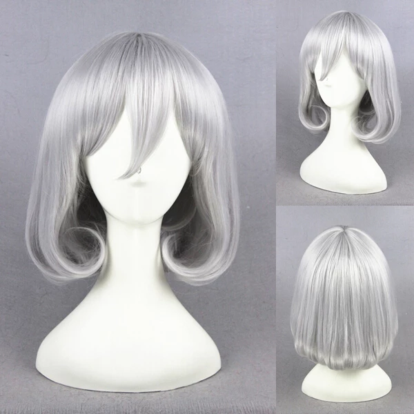 Grey 35cm Touken Ranbu Honebami Toushirou Cosplay Wig 3 Grey 35cm Touken Ranbu Honebami Toushirou Cosplay Wig