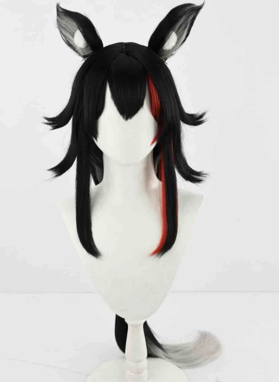 110cm Virtual YouTuber Ookami Mio Cosplay Wig 3 110cm Virtual YouTuber Ookami Mio Cosplay Wig