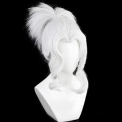 White 45cm Helltaker Judgement Cosplay Wig