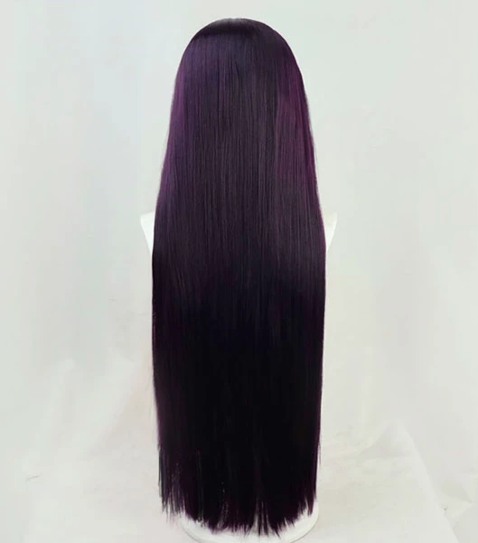 Purple And Orange 100cm Virtual YouTuber Ninomae Ina'nis Cosplay Wig 6 Purple And Orange 100cm Virtual YouTuber Ninomae Ina'nis Cosplay Wig - Image 4