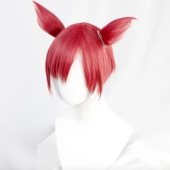 Red And Silver 50cm Final Fantasy XIV The Crystal Exarch Cosplay Wig