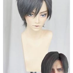 Grey 30cm Resident Evil: Vendetta Leon S. Kennedy Cosplay Wig