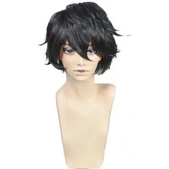Black 30cm Stand My Heroes: Piece Of Truth Aoyama Itsuki Cosplay Wig