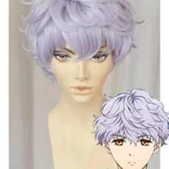 Purple 30cm Magic-kyun Renaissance Monet Tsukushi Cosplay Wig