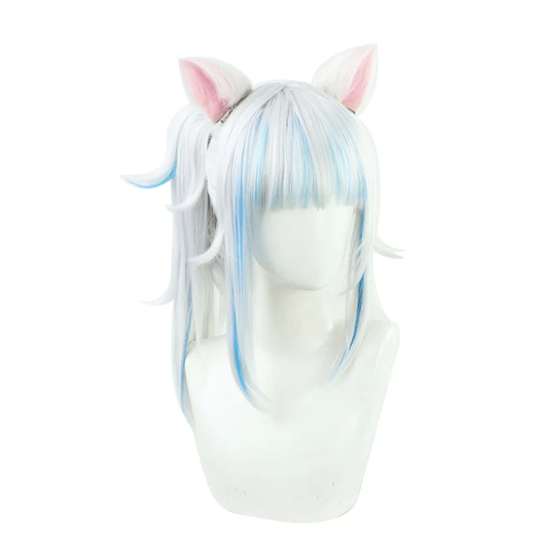 40cm Virtual YouTuber Gawr Gura Cosplay Wig 3 40cm Virtual YouTuber Gawr Gura Cosplay Wig