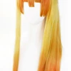 Yellow And Red 80cm Demon Slayer: Kimetsu No Yaiba Zenitsu Agatsuma Cosplay Wig