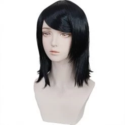 Black 40cm Magia Record: Puella Magi Madoka Magica Side Story Kuroe Cosplay Wig