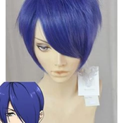 Blue 30cm Magic-kyun Renaissance Aoi Suminomiya Cosplay Wig