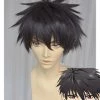 Black 30cm Magic-kyun Renaissance Teika Ichijoji Cosplay Wig