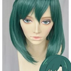 Green 35cm D.Gray-Man Lenalee Lee Cosplay Wig