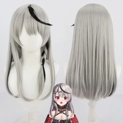 45cm Virtual YouTuber Sakamata Chloe Cosplay Wig 5 45cm Virtual YouTuber Sakamata Chloe Cosplay Wig -Cosplay Shopper Store COS 077 01 81 1