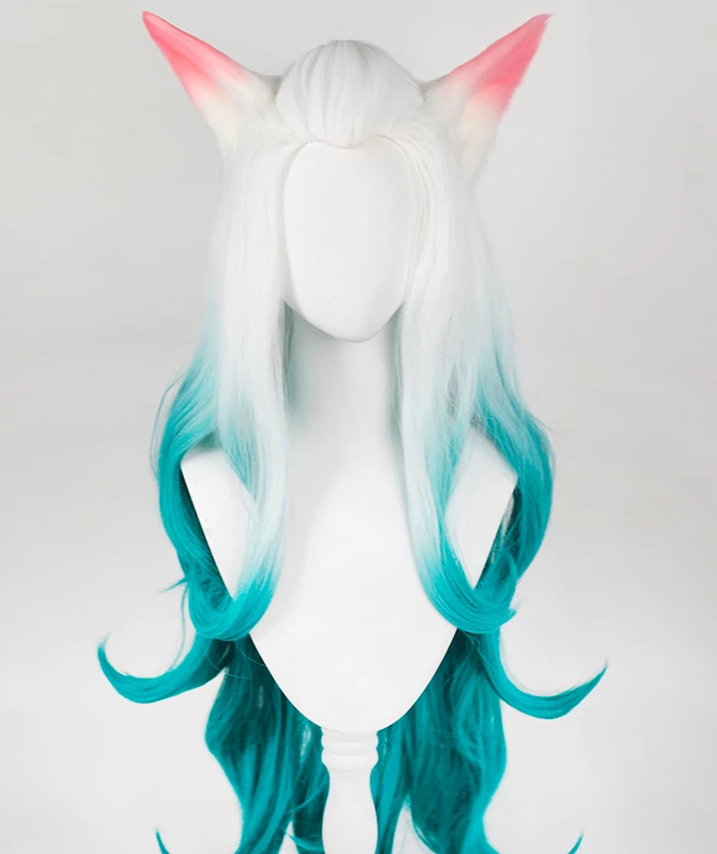 80cm League Of Legends LOL Ahri Spirit Blossom Version Cosplay Wig 4 80cm League Of Legends LOL Ahri Spirit Blossom Version Cosplay Wig - Image 2