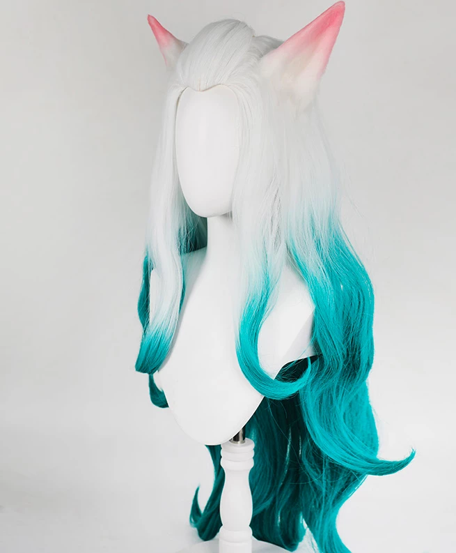 80cm League Of Legends LOL Ahri Spirit Blossom Version Cosplay Wig 5 80cm League Of Legends LOL Ahri Spirit Blossom Version Cosplay Wig - Image 3