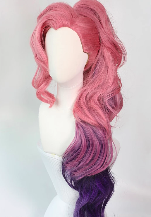 100cm League Of Legends LOL K/DA Seraphine Cosplay Wig 3 100cm League Of Legends LOL K/DA Seraphine Cosplay Wig