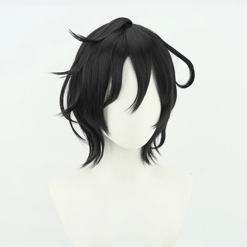 Black 30cm Call Of The Night Akira Asai Cosplay Wig 4 Black 30cm Call Of The Night Akira Asai Cosplay Wig - Image 2