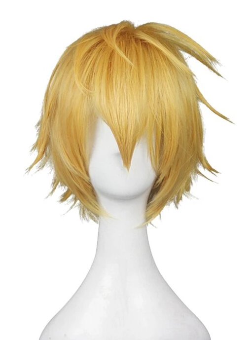 Gold 35cm God Eater Burst Cosplay Julius Visconti Cosplay Wig 3 Gold 35cm God Eater Burst Cosplay Julius Visconti Cosplay Wig