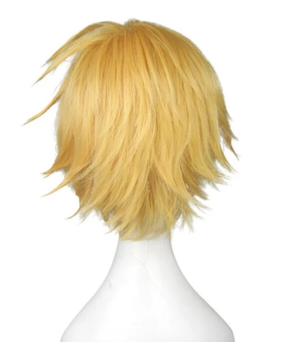 Gold 35cm God Eater Burst Cosplay Julius Visconti Cosplay Wig 5 Gold 35cm God Eater Burst Cosplay Julius Visconti Cosplay Wig - Image 3