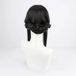 Black 50cm Arknights Ines Cosplay Wig 9 Black 50cm Arknights Ines Cosplay Wig -Cosplay Shopper Store COS 097 03 14