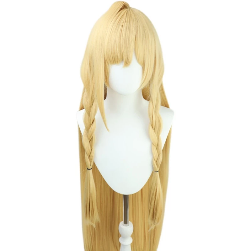 Yellow 140cm Arknights Saileach Cosplay Wig 3 Yellow 140cm Arknights Saileach Cosplay Wig