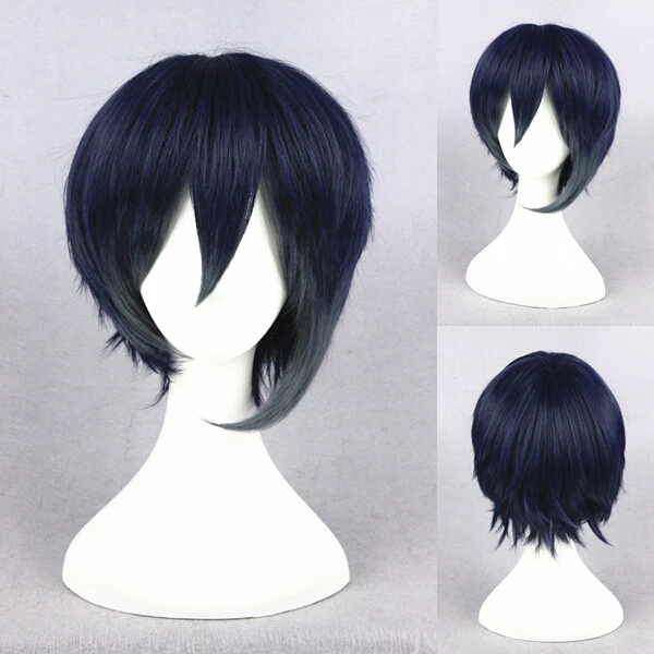Blue 30cm Touken Ranbu Mikazuki Munechika Cosplay Wig 3 Blue 30cm Touken Ranbu Mikazuki Munechika Cosplay Wig