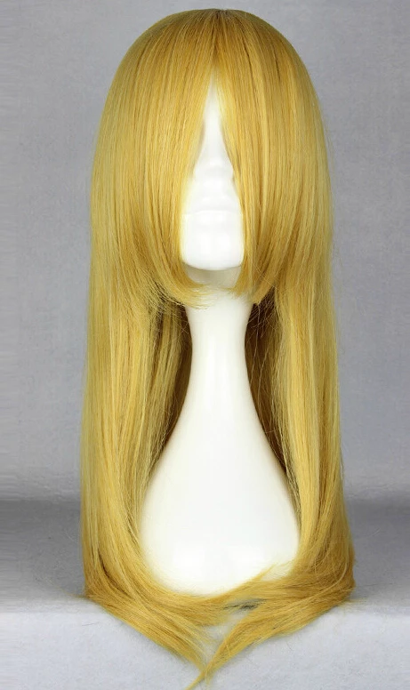 Golden 60cm Tiger & Bunny Karina Lyle Blue Rose Cosplay Wig 3 Golden 60cm Tiger & Bunny Karina Lyle Blue Rose Cosplay Wig