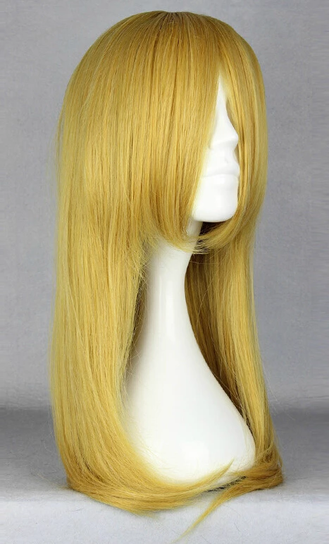 Golden 60cm Tiger & Bunny Karina Lyle Blue Rose Cosplay Wig 4 Golden 60cm Tiger & Bunny Karina Lyle Blue Rose Cosplay Wig - Image 2