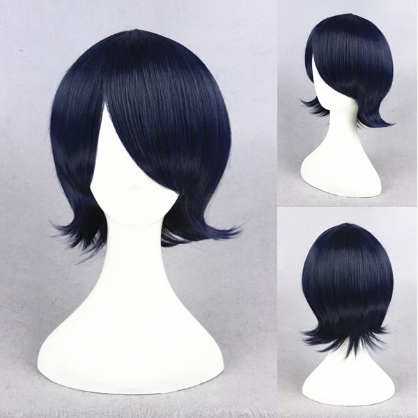 Blue 30cm Gugure! Kokkuri-san Inugami Cosplay Wig 3 Blue 30cm Gugure! Kokkuri-san Inugami Cosplay Wig