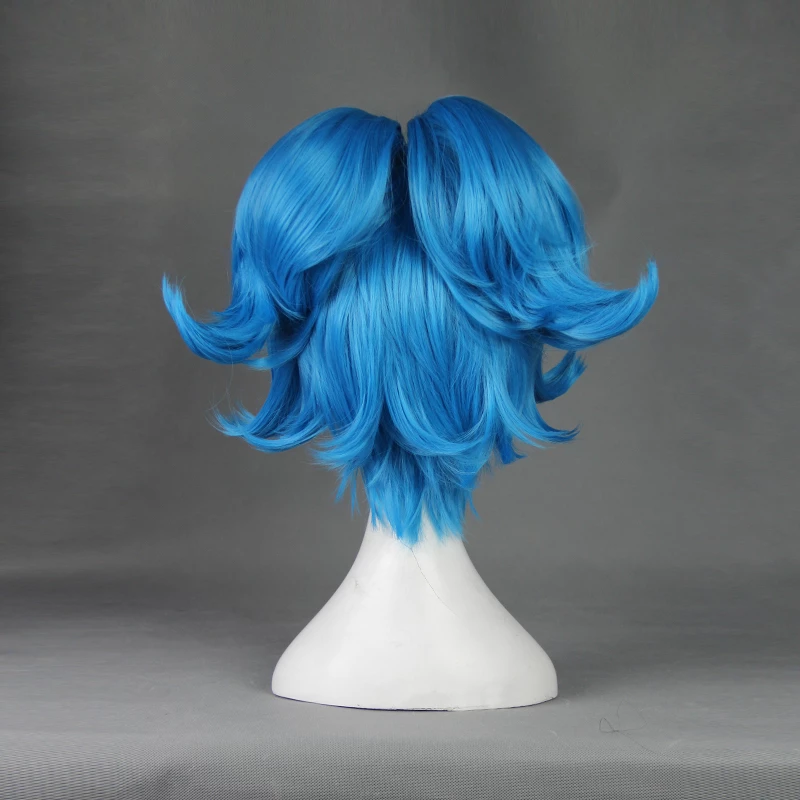 Blue 40cm Touken Ranbu Sayo Samonji Cosplay Wig 5 Blue 40cm Touken Ranbu Sayo Samonji Cosplay Wig - Image 3