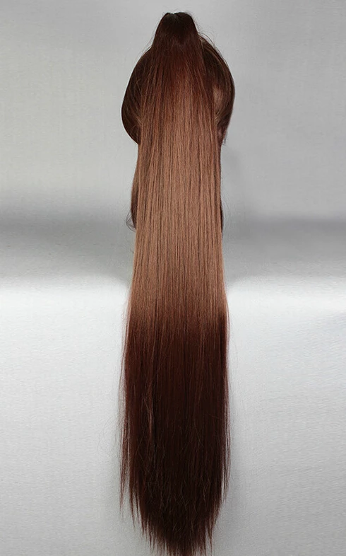 Brown 110cm Kantai Collection Yamato Cosplay Wig 6 Brown 110cm Kantai Collection Yamato Cosplay Wig - Image 4