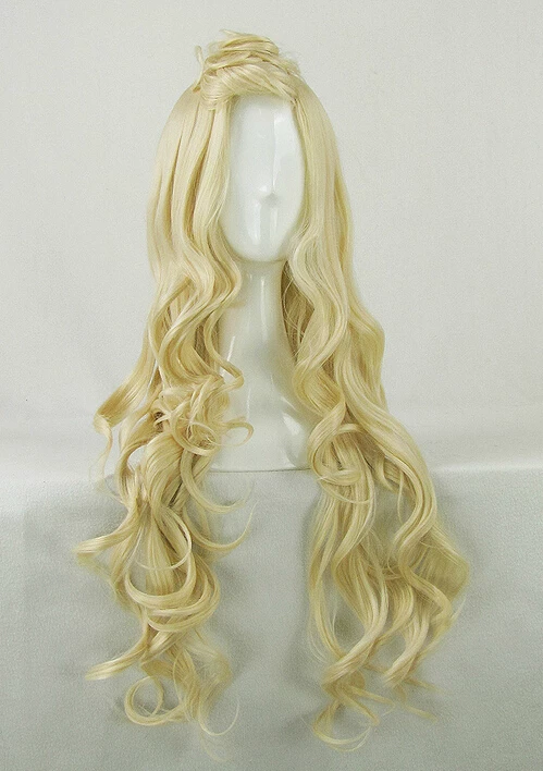 Golden 80cm ZONE-00 Hime Cosplay Wig 3 Golden 80cm ZONE-00 Hime Cosplay Wig