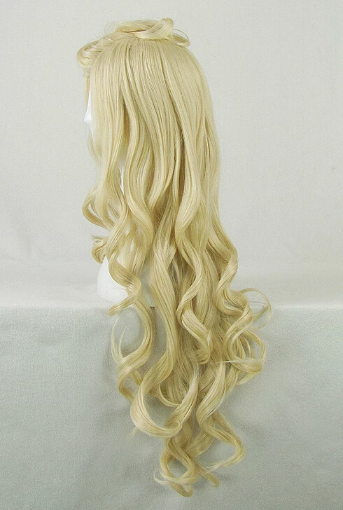 Golden 80cm ZONE-00 Hime Cosplay Wig 4 Golden 80cm ZONE-00 Hime Cosplay Wig - Image 2
