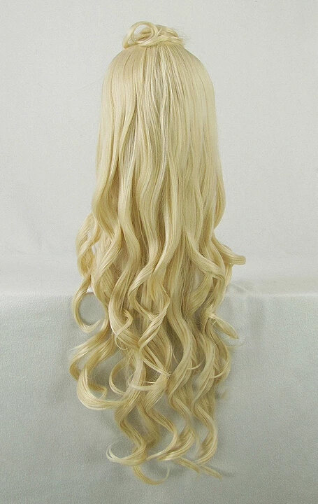 Golden 80cm ZONE-00 Hime Cosplay Wig 5 Golden 80cm ZONE-00 Hime Cosplay Wig - Image 3
