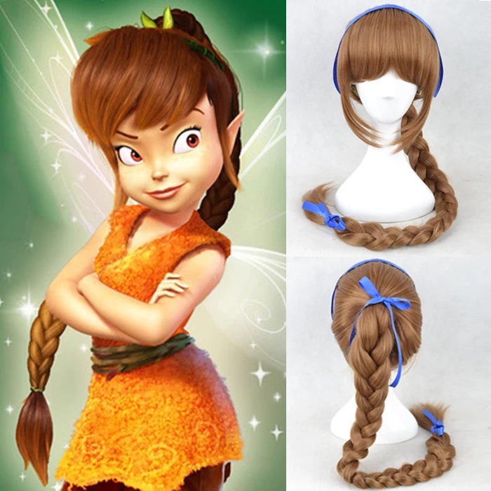80cm Brown Tinker Bell Fawn Cosplay Wig 3 80cm Brown Tinker Bell Fawn Cosplay Wig