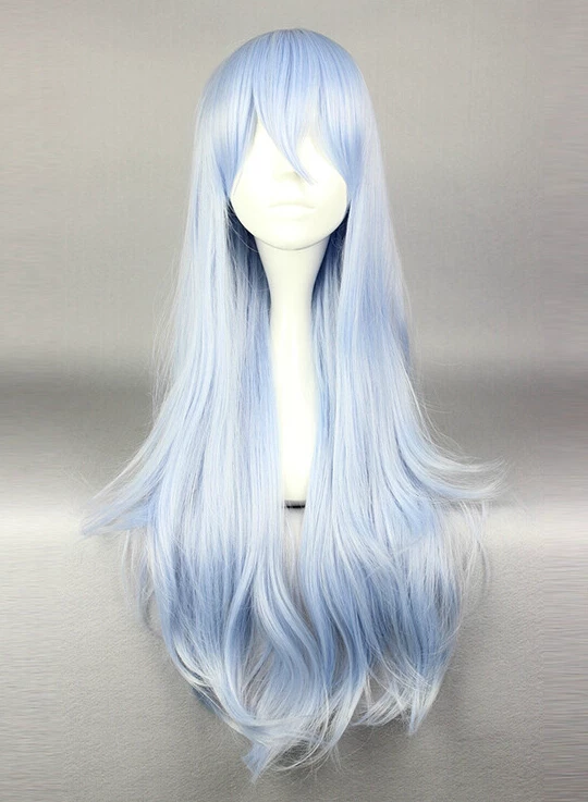 Blue 75cm Kantai Collection Hibiki Cosplay Wig 4 Blue 75cm Kantai Collection Hibiki Cosplay Wig - Image 2