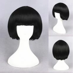 Black 30cm Gugure! Kokkuri-san Kohina Ichimatsu Cosplay Wig