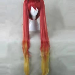120cm Gonna Be The Twin-Tail!! Soji Mitsuka Tail Red Cosplay Wig