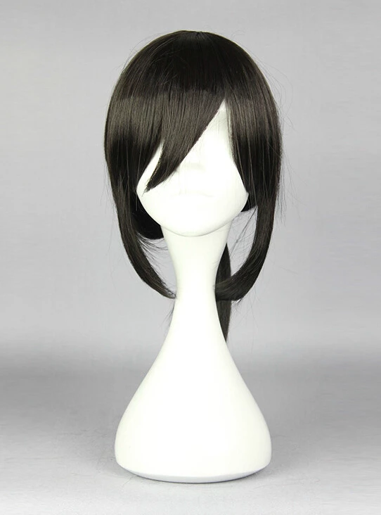 Black 45cm Kantai Collection Fubuki Cosplay Wig 4 Black 45cm Kantai Collection Fubuki Cosplay Wig - Image 2
