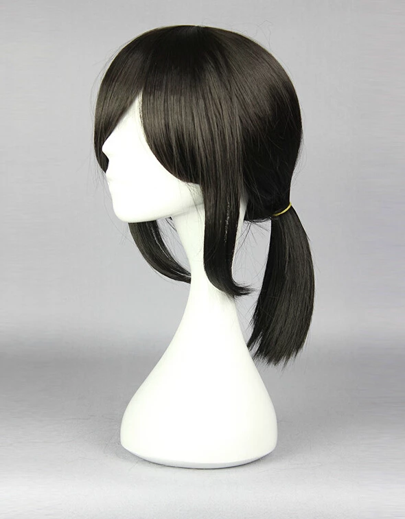Black 45cm Kantai Collection Fubuki Cosplay Wig 5 Black 45cm Kantai Collection Fubuki Cosplay Wig - Image 3