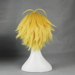 Yellow 30cm The Seven Deadly Sins Meliodas Wrath Cosplay Wig 7 Yellow 30cm The Seven Deadly Sins Meliodas Wrath Cosplay Wig -Cosplay Shopper Store COS 26 03 9