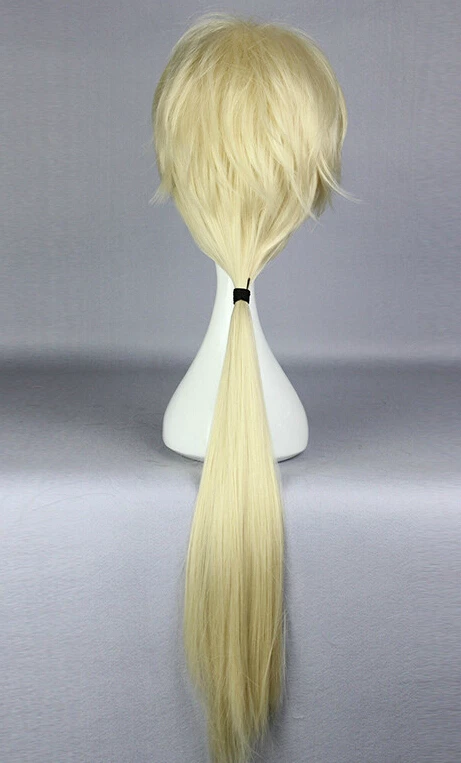 Golden 80cm Yurikuma Arashi Life Sexy Cosplay Wig 6 Golden 80cm Yurikuma Arashi Life Sexy Cosplay Wig - Image 4