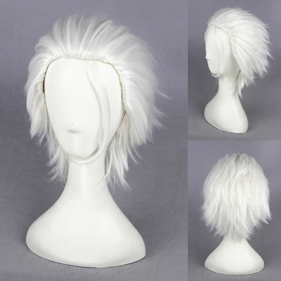 White 30cm Laughing Under The Clouds Shirasu Kinjo Cosplay Wig 3 White 30cm Laughing Under The Clouds Shirasu Kinjo Cosplay Wig