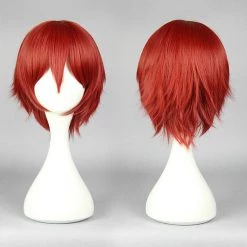 Red 30cm Assassination Classroom Karma Akabane Cosplay Wig