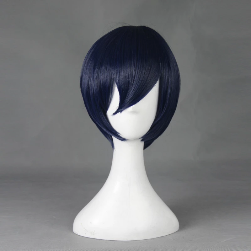 Blue 30cm Prison School Kiyoshi Fujino Cosplay Wig 3 Blue 30cm Prison School Kiyoshi Fujino Cosplay Wig