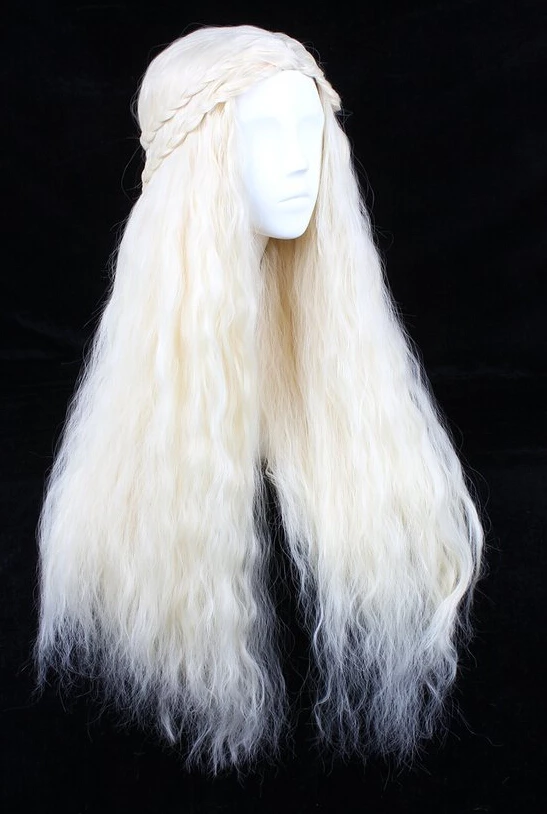 Blonde 70cm Game Of Thrones Daenerys Targaryen Cosplay Wig 3 Blonde 70cm Game Of Thrones Daenerys Targaryen Cosplay Wig