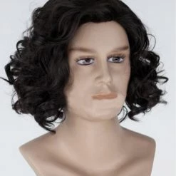 Black 35cm Game Of Thrones Jon Snow Cosplay Wig 8 Black 35cm Game Of Thrones Jon Snow Cosplay Wig -Cosplay Shopper Store cos 007 03