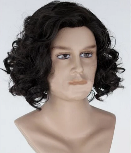 Black 35cm Game Of Thrones Jon Snow Cosplay Wig 5 Black 35cm Game Of Thrones Jon Snow Cosplay Wig - Image 3