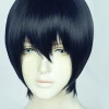 Blue 30cm Chainsaw Man Aki Hayakawa Cosplay Wig 2 Blue 30cm Chainsaw Man Aki Hayakawa Cosplay Wig -Cosplay Shopper Store cos 020 01 5