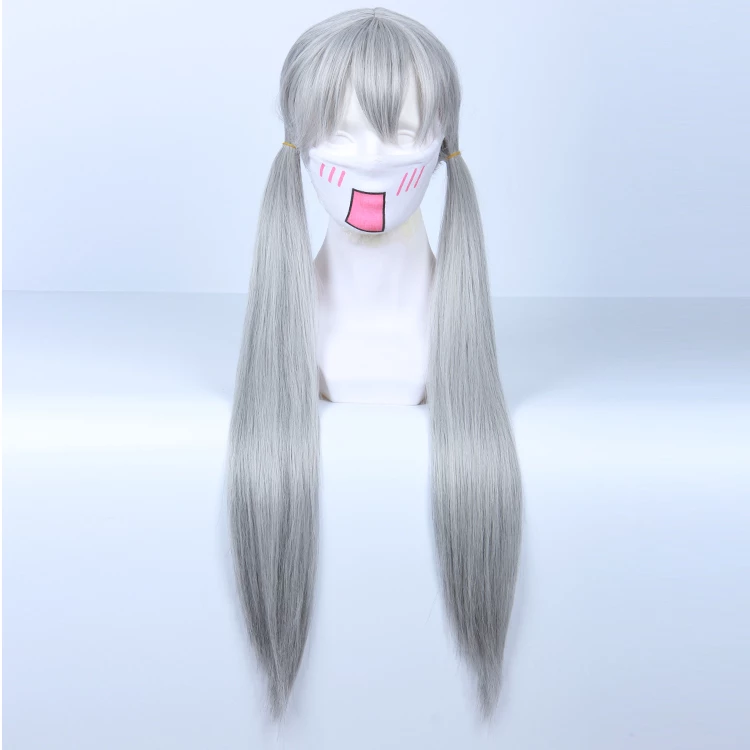 Silver 80cm Zootopia Judy Hopps Cosplay Wig 3 Silver 80cm Zootopia Judy Hopps Cosplay Wig