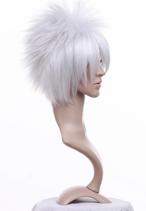 Silver 30cm Katekyo Hitman Reborn! Byakuran Nylon Cosplay Wig 5 Silver 30cm Katekyo Hitman Reborn! Byakuran Nylon Cosplay Wig - Image 3